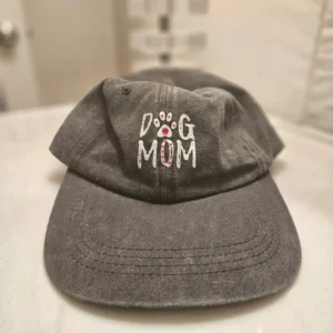 Dog Mom Rhinestone Cap