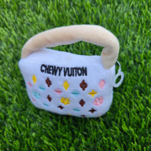 Chewy Vuiton AND Barkin Bag Plush Pet Toy Purse