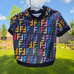 Luxury Pet FENDI Inspried Black Background OR White Background pullover
