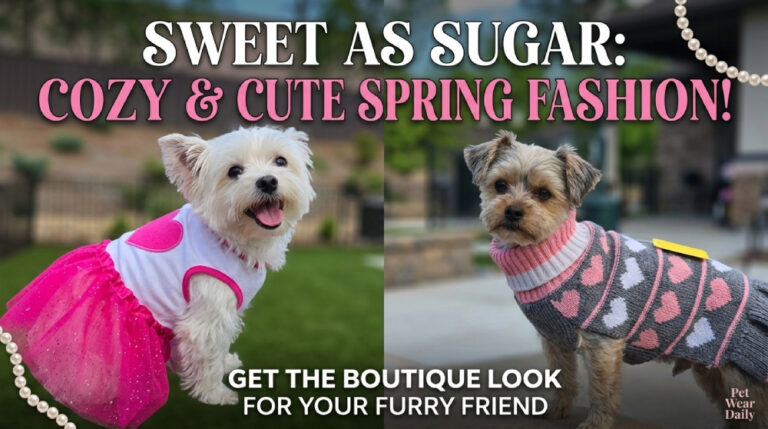 Sweet as Sugar: Cozy and Cute Spring Fashion for Your Furry Fashionista